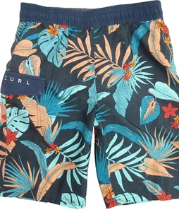 RIP CURL Boy’s 7 Navy Blue Swim Trunks Bathing Suit Board Shorts Cargo Pocket - Picture 1 of 7