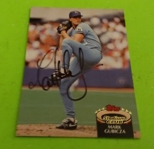 1992 Mark Gubicza SUGNED Topps Stadium Club MLB Baseball Card #542 KC Royals - Picture 1 of 1