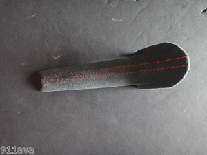 PORSCHE 996 TURBO GT2 RS GT3 RS BOSTER S BLACK RED ALCANTARA E BRAKE COVER - Bild 1 von 12