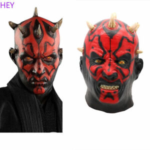 Star Wars Darth Maul Mask Cosplay Mask Helmet Halloween Masquerade Party Props
