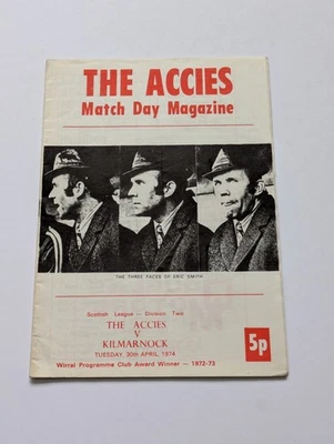 Hamilton v Kilmarnock Scottish Football Programme April 1974 - Image 1 of 3