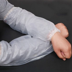  3 Pairs Protective PVC Arm Sleeves Kitchen Gloves for Food Prep Oilproof - Picture 1 of 11