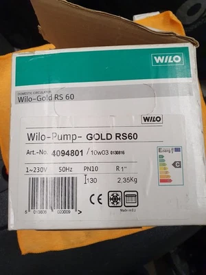 Wilo Central Heating Pump Gold RS60 - Image 1 of 4