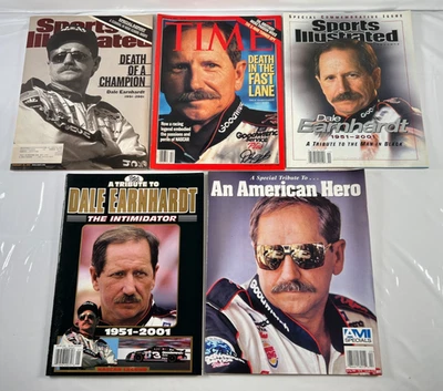 Лот из 5 журналов Dale Earnhardt Racing Legend Tribute Sports Illustrated, Time - Изображение 1 из 4