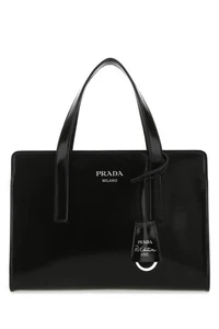 PRADA Re-Edition 1995 Black Smooth Leather  Top Handle Bag New & Authentic - Picture 1 of 4