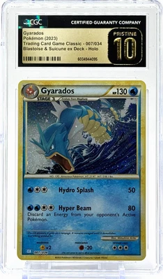 Pokemon Gyarados Trading Card Game Classic 007/034 CGC 10 Pristine TCG - Image 1 of 2