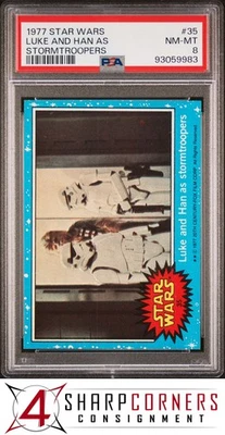 1977 STAR WARS #35 LUKE SKYWALKER AND HAN SOLO AS STORMTROOPERS PSA 8 - Image 1 of 4
