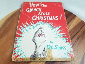 1957 How the Grinch Stole Christmas, Dr. Seuss with Dust Jacket, Very Rare - Picture 1 of 11