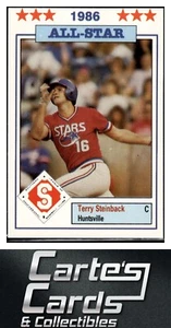 Terry Steinbach 1986 Jennings Southern League All-Stars #10 Huntsville Stars - Bild 1 von 2