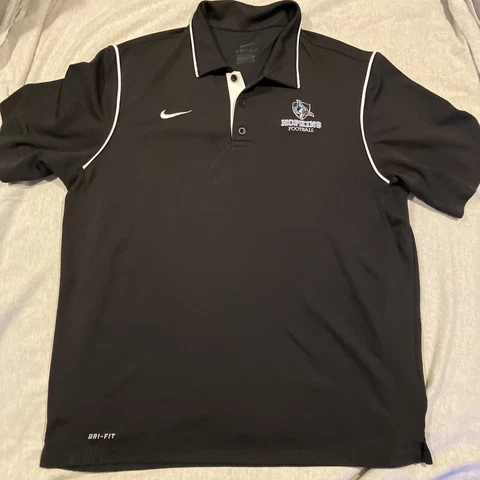 Nike Dri FIT - Johns Hopkins Football - Blue Jays Golf Polo Shirt - Men's Large Cover