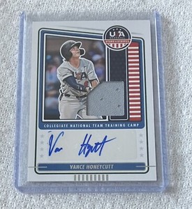 2023 Panini Stars & Stripes Vance Honeycutt RC Patch Auto