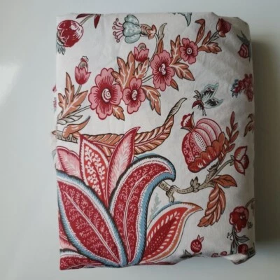 POTTERY BARN Dierdre Palampore DUVET COVER Queen/Full Floral Butterflys Cotton  - Image 1 of 4