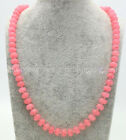 Natural 5x8mm Pink Rhodochrosite Rondelle Gemstone Beads Necklace 14-36 inch
