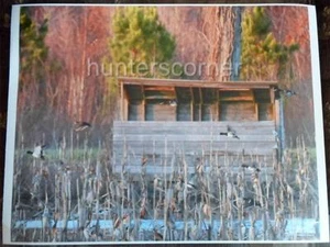 Ducks Flying in Front Of Duck Blind,16x20 Ken Goss signed photograph - Picture 1 of 1