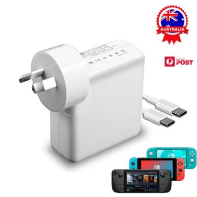 61W AC Adapter For Steam Deck Switch Charger Support PD Type-C Power Fast Charge - image 1 of 3