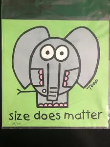 Size Does Matter Limited Edition Lithograph by Todd Goldman Signed Numbered - Picture 1 of 3
