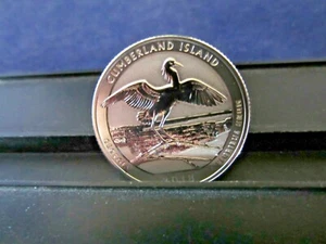 2018-S Silver Quarter CUMBERLAND ISLAND GA Deep Cameo Mirror REVERSE Proof  - Picture 1 of 4