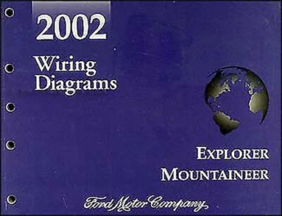 2002 Ford Esploratore Mercury Alpinista Cavi Diagramma Manuale 4-Door Elettrico - Immagine 1 di 2