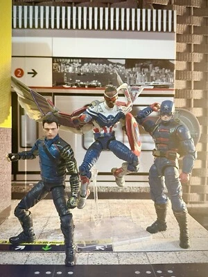 Marvel Legends Capitán América, agente de Estados Unidos y soldado de invierno  Foto 1 de 4