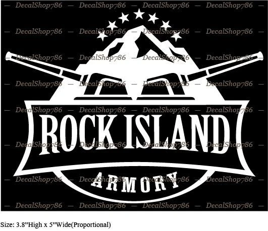 Rock Island Armory - Hunting/Outdoor Sports - Vinyl Die-Cut Peel N' Stick Decals