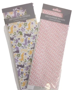 Decoupage paper double pack 2 x 3 sheet 26 x 37.5 each sheet - Picture 1 of 6