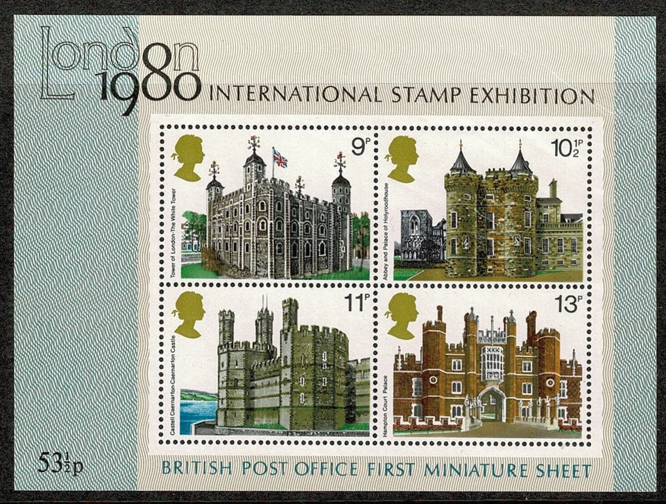 1980 GB London International Stamp Exhibition Castles Miniature Sheet MNH MS1119 - Image 1 of 1