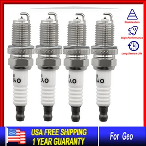 4X Spark Plug for Geo Metro Prizm 1.3L 1.8L 1993-1997 BKR6EIX-11 - Picture 1 of 8