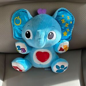 Little Tikes My Buddy Fantastic Firsts Interactive Plush Blue Elephant Baby 12”