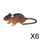 6X Realistische Mause Modell Ratte Spielzeug Figuren Kognitive Spielzeug