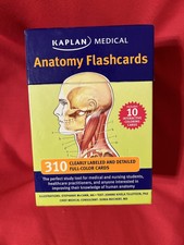 Kaplan Medical Anatomy Flashcards Second 2nd Edition 310 Cards W/ Coloring Cards