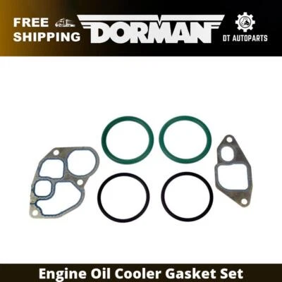 Para 1994-1997 Ford F-350 7.3L V8 Dorman conjunto de junta de refrigerador de óleo do motor 1995 1996 - Imagem 1 de 4
