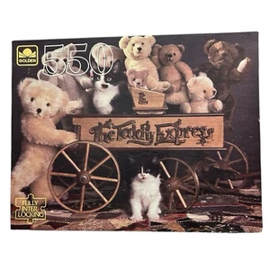 Rompecabezas vintage DORADO Teddy Bear Express 550 piezas sellado 4729-40 - Imagen 1 de 3