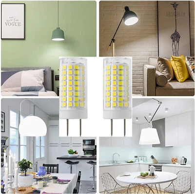 2X 110v Dimmable G8 LED Bulb LED Mini Corn Bulb Crystal Chandelier Lights 6000K - Image 1 of 4