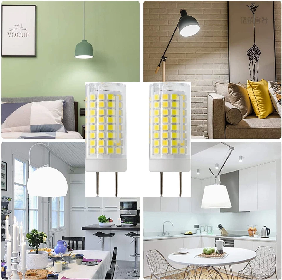 2X 110v Dimmable G8 LED Bulb LED Mini Corn Bulb Crystal Chandelier Lights 6000K - Image 1 of 4