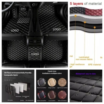 Alfombrillas impermeables aptas para Toyota Sienna 1998-2024 de lujo personalizadas Foto 1 de 4