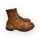 Vintage Redwing Irish Setter Usa 899 Brown Leather Lace Up Work Boot 11.5 D