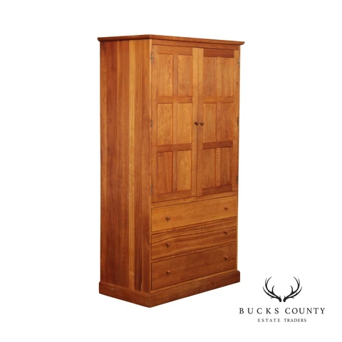 Sitckley 'Duanesburg'  Collection Cherry Door Chest Armoire Cover