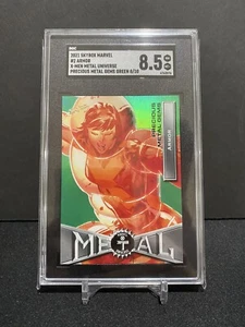 2021 Skybox Marvel Metal Universe Armor Precious Metal Gems Green /10 SGC 8.5 - Picture 1 of 2