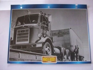 CARTE FICHE CAMION TRACTEUR CABINE AVANCEE MACK H 633 ST 1958 - Picture 1 of 1