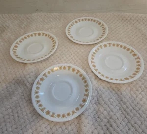 Set of 4 Corelle Corning Butterfly Gold Replacement Saucers 6.25” - Picture 1 of 4