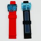 Rubber Red and Blue on Black Replacement Watch Bands - Stuhrling Original