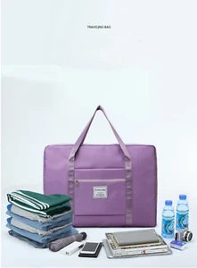 Unisex Large Storage Folding Swimming Gym Travel Tote Luggage Handbag Duffel bag - Picture 1 of 14