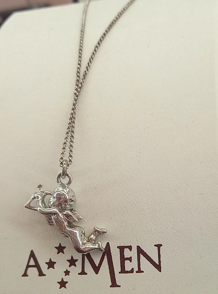 Collana angelo in argento italiano 925 AMEN - Immagine 1 di 1