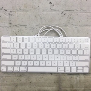 Apple Magic Keyboard | A2449 | Touch ID | Silver with Cable - Picture 1 of 7
