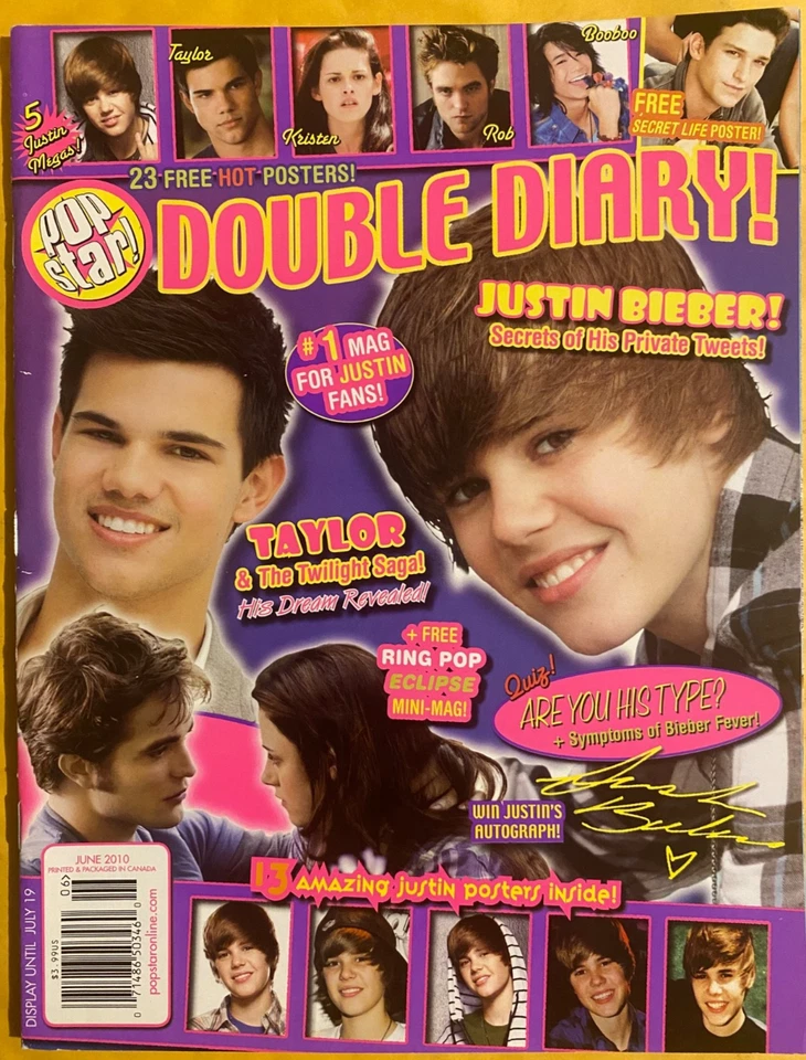 JUSTIN BIEBER pop star ARIANA GRANDE Robert Pattinson KRISTEN STEWART + posters Foto 1 de 4