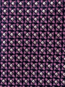 Seidenkrawatte CREMIEUX lila weiß schwarz geometrisch Italien 60 x 31/4 - Bild 1 von 5