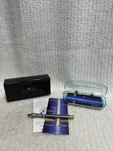 WITH CASE Sensa Designer Ballpoint Pen TEAL & BLUE Made in USA - Picture 1 of 6