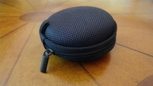 BLACK HARD ClamShell Case for SAMSUNG Apple EAR BUDS iPod IPHONE iPad EARPHONES - Picture 1 of 1