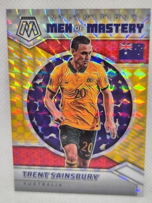 #/10  Trent Sainsbury Australia Panini Mosaic 2021-22 Men of Mastery GOLD Prizm! - Image 1 of 3