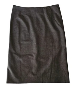 Theory Pencil Skirt Charcoal Golda Wool Lycra Women's Size 4 NWT NOS Made In USA - Picture 1 of 17